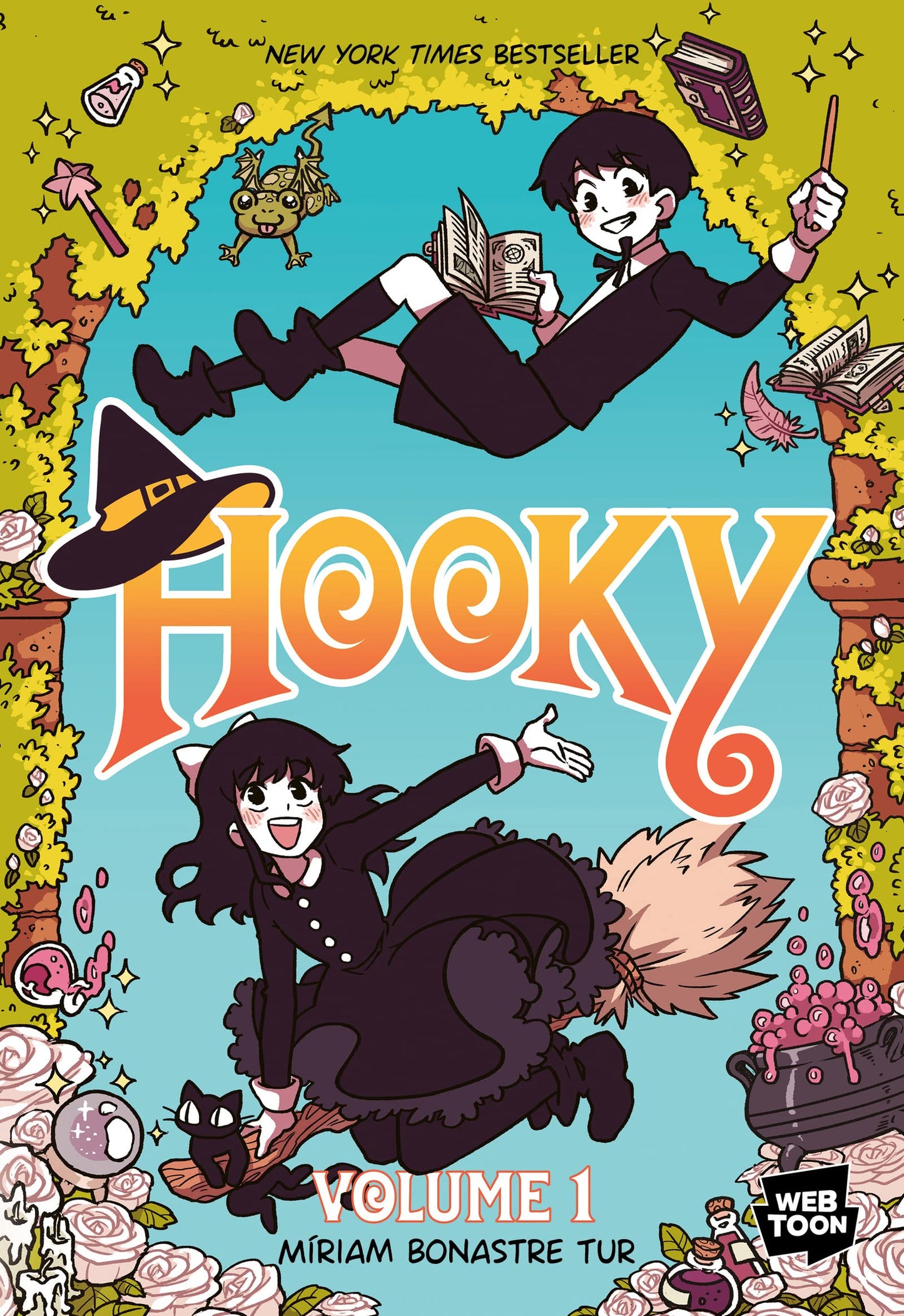 Hooky Volume 1: A Graphic Novel - A WEBTOON Comic About Twin Witches Who Missed Magic School for Children (Ages 8-12)