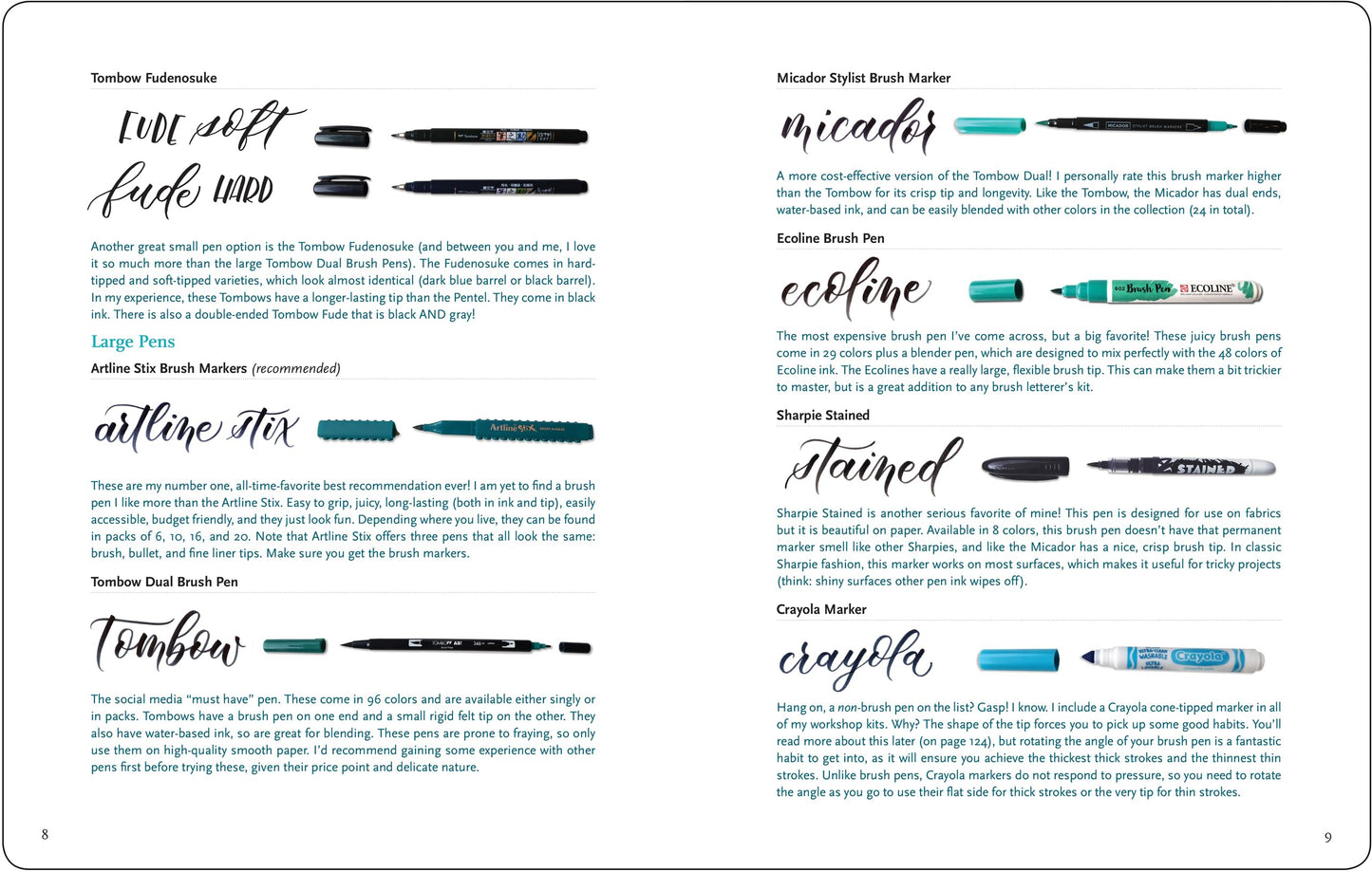 Brush Lettering from A to Z: A Fun and Comprehensive Guide to Creating Modern Calligraphy with a Brush Pen