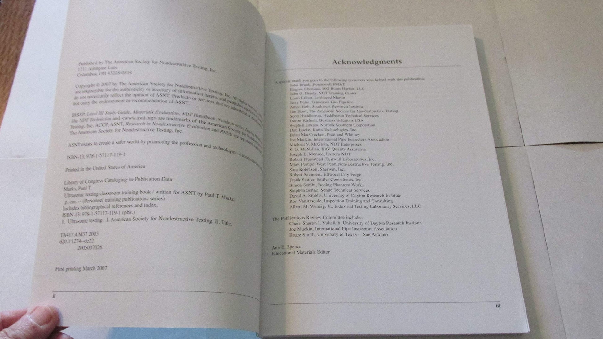 Ultrasonic Testing Classroom Training Book