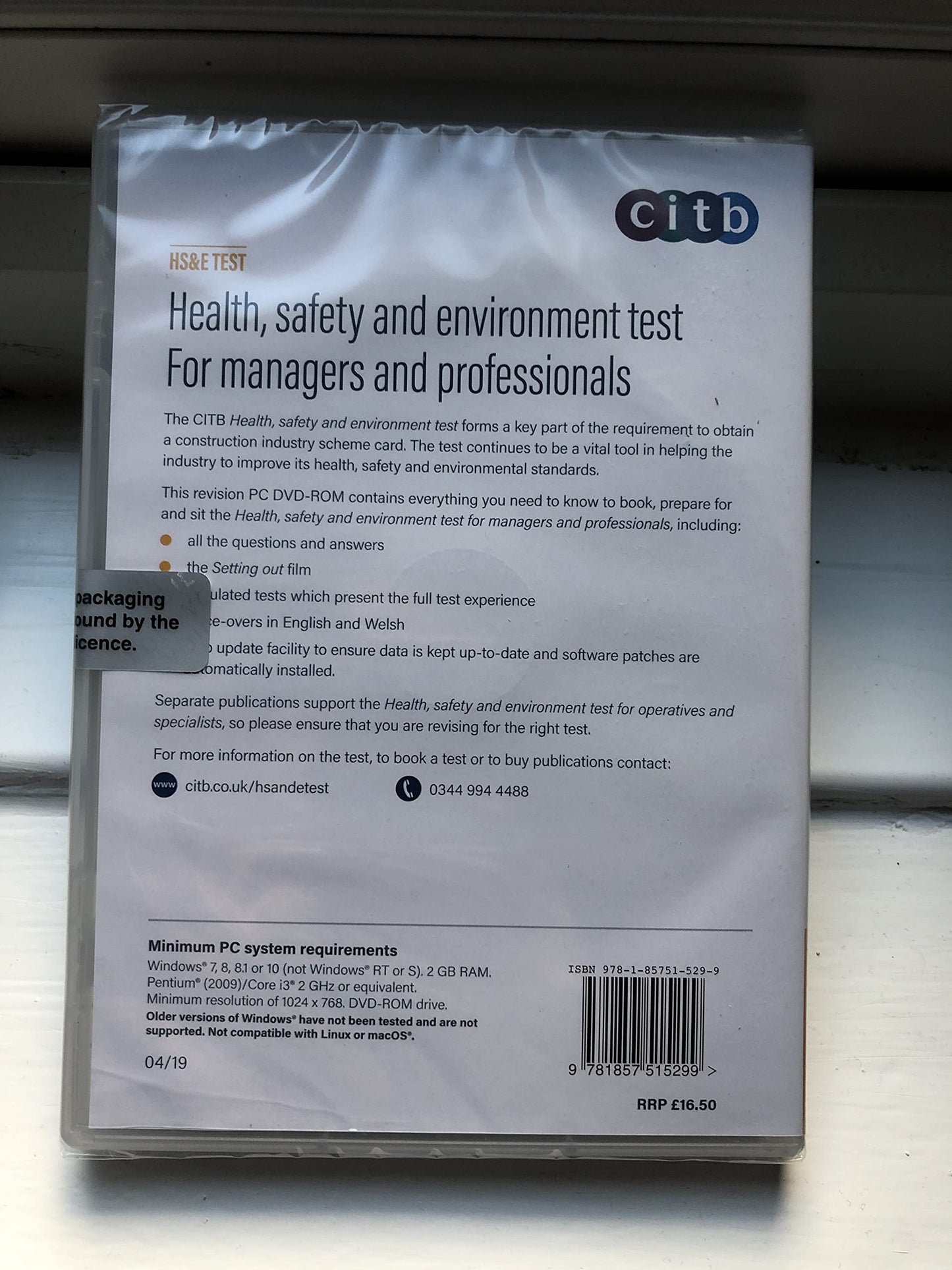 Health Safety Environment Test GT200/19 by Longacre, Edward