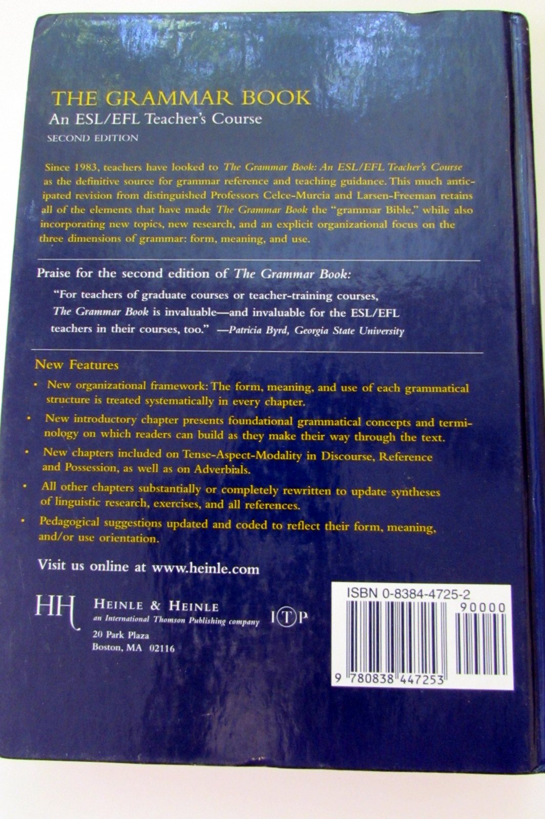 The Grammar Book: An ESL/EFL Teacher's Course, Second Edition
