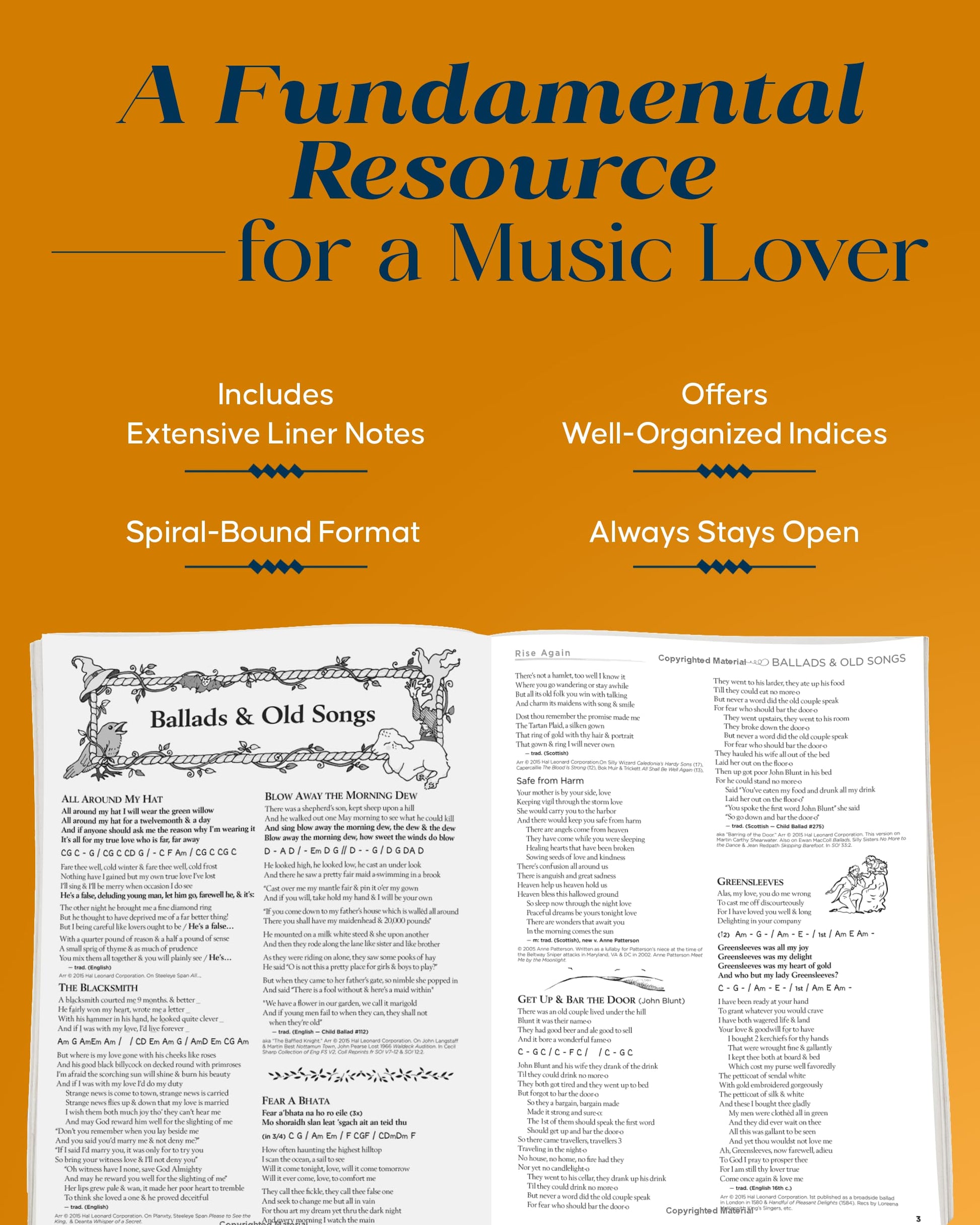Rise Again Songbook: Words & Chords to Nearly 1200 Songs 7-1/2x10 Spiral-Bound - Sing Along Book with Traditional Folk Music, Popular Songs, Campfire Songs