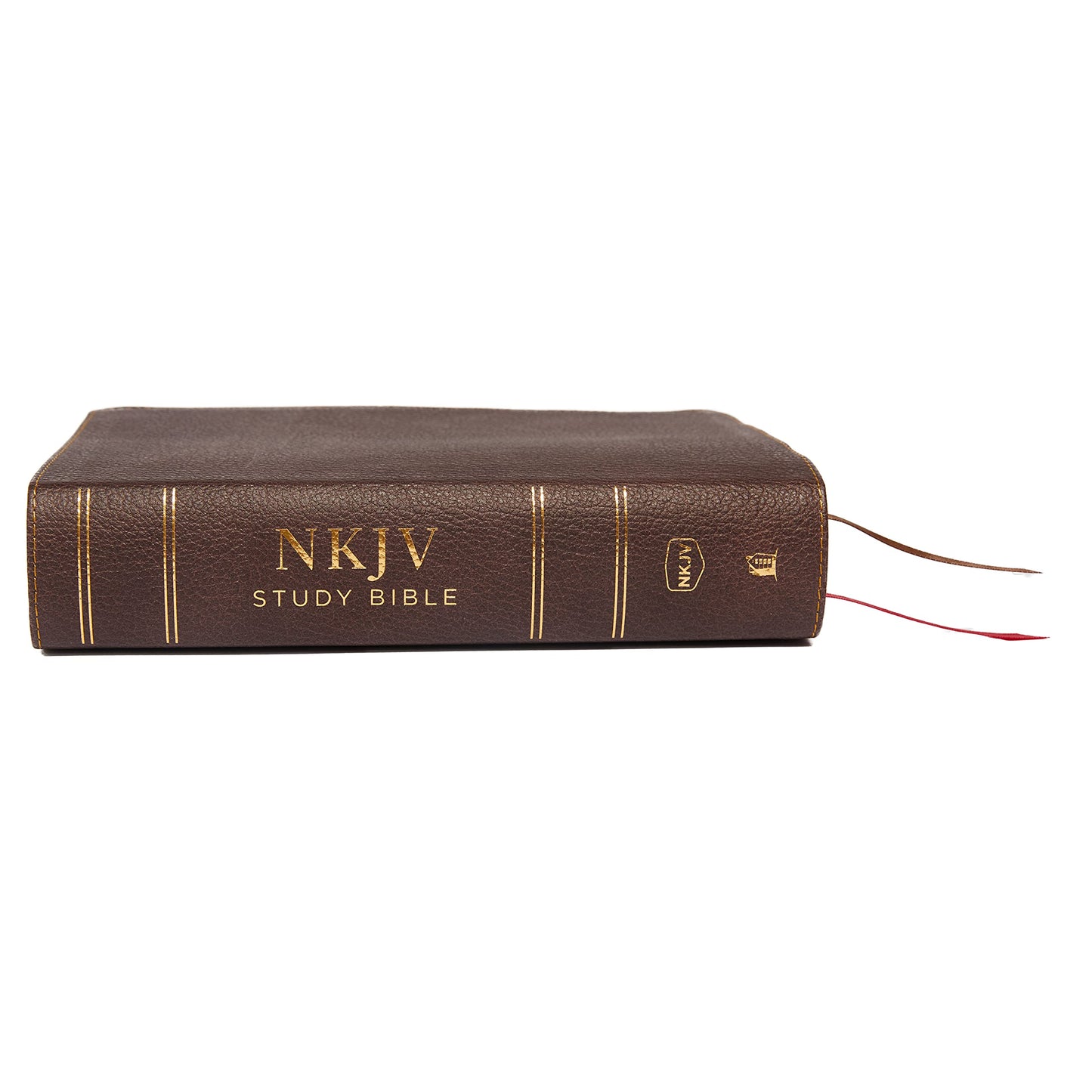 NKJV Study Bible, Premium Calfskin Leather, Brown, Full-Color, Thumb Indexed, Comfort Print: The Complete Resource for Studying Gods Word