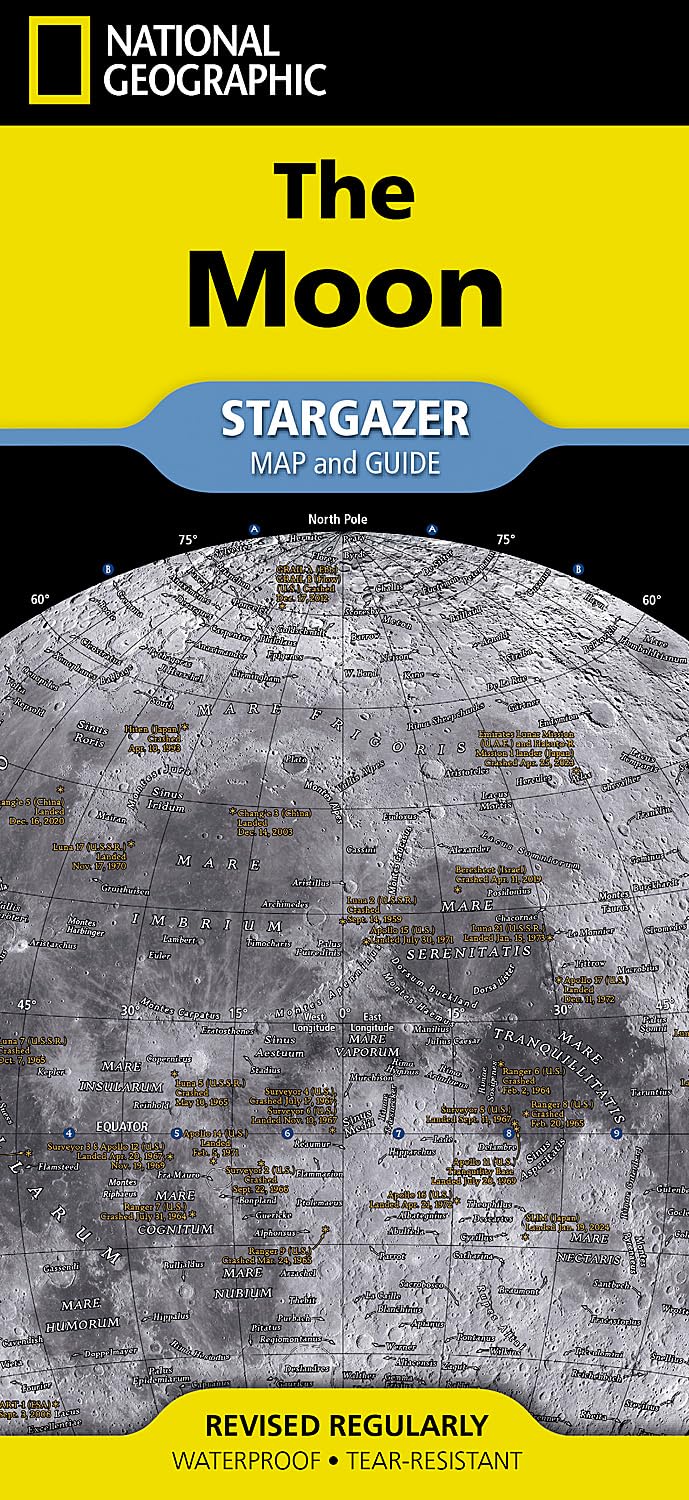 National Geographic Moon Map (Stargazer folded) (National Geographic Reference Map)