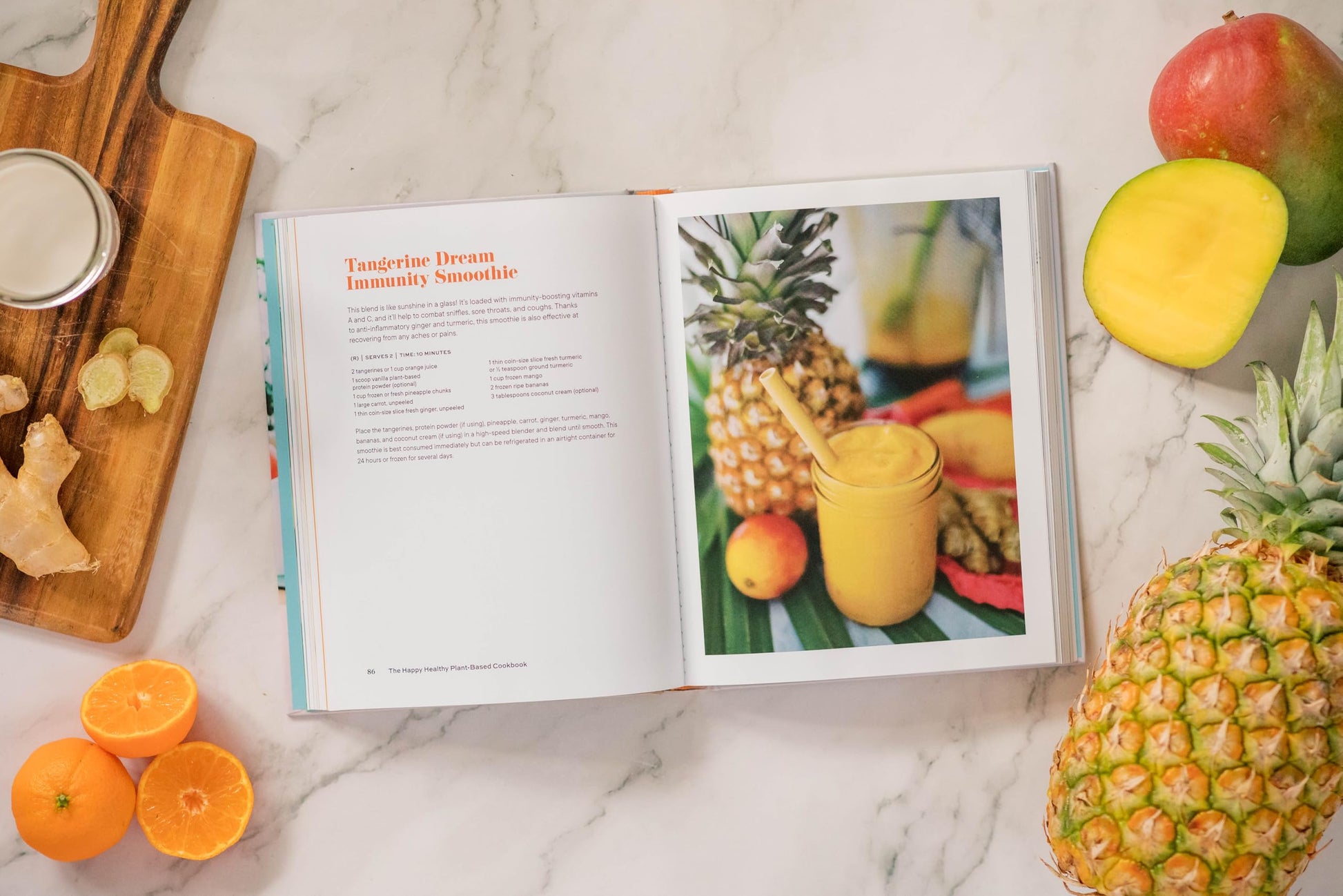 The Happy Healthy Plant-Based Cookbook: 75+ Colorful Recipes to Nourish Your Whole Body, Feed Your Family, and Have Fun Along the Way - An Eat Move Rest Guide for Vegan Living