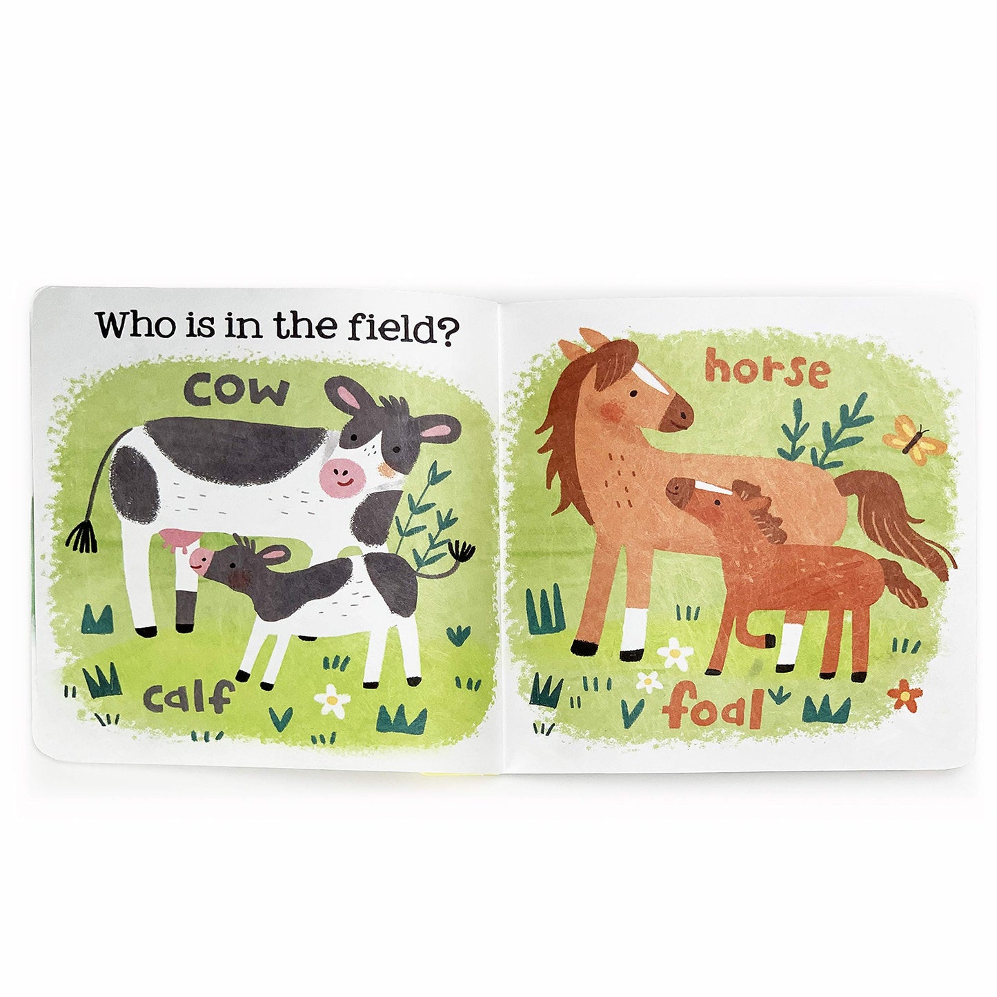 Tuffy Farm Babies Book - Washable, Chewable, Unrippable Pages With Hole For Stroller Or Toy Ring, Teether Tough, Ages 0-3 (A Tuffy Book)