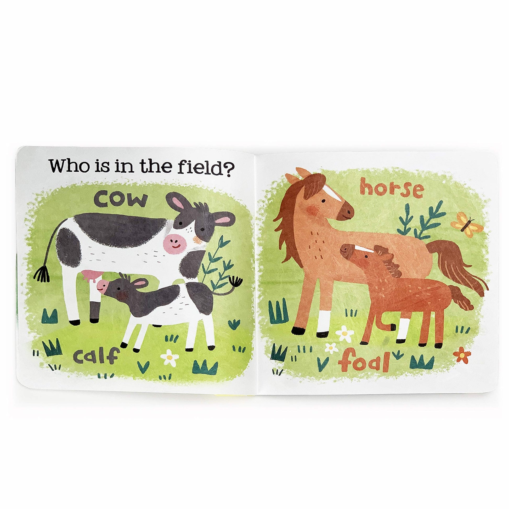 Tuffy Farm Babies Book - Washable, Chewable, Unrippable Pages With Hole For Stroller Or Toy Ring, Teether Tough, Ages 0-3 (A Tuffy Book)