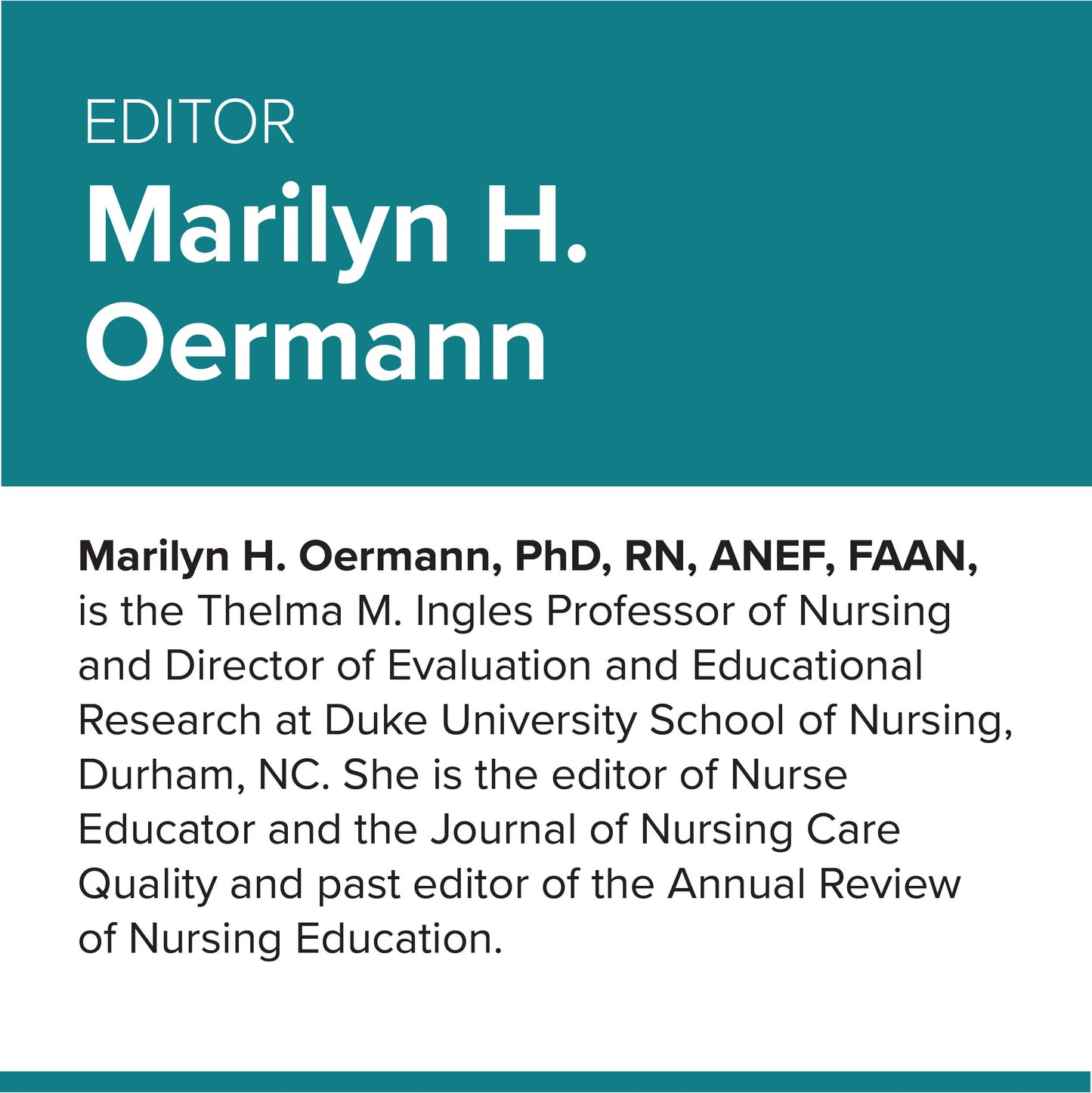 Teaching in Nursing and Role of the Educator, Third Edition: The Complete Guide to Best Practice in Teaching, Evaluation, and Curriculum Development