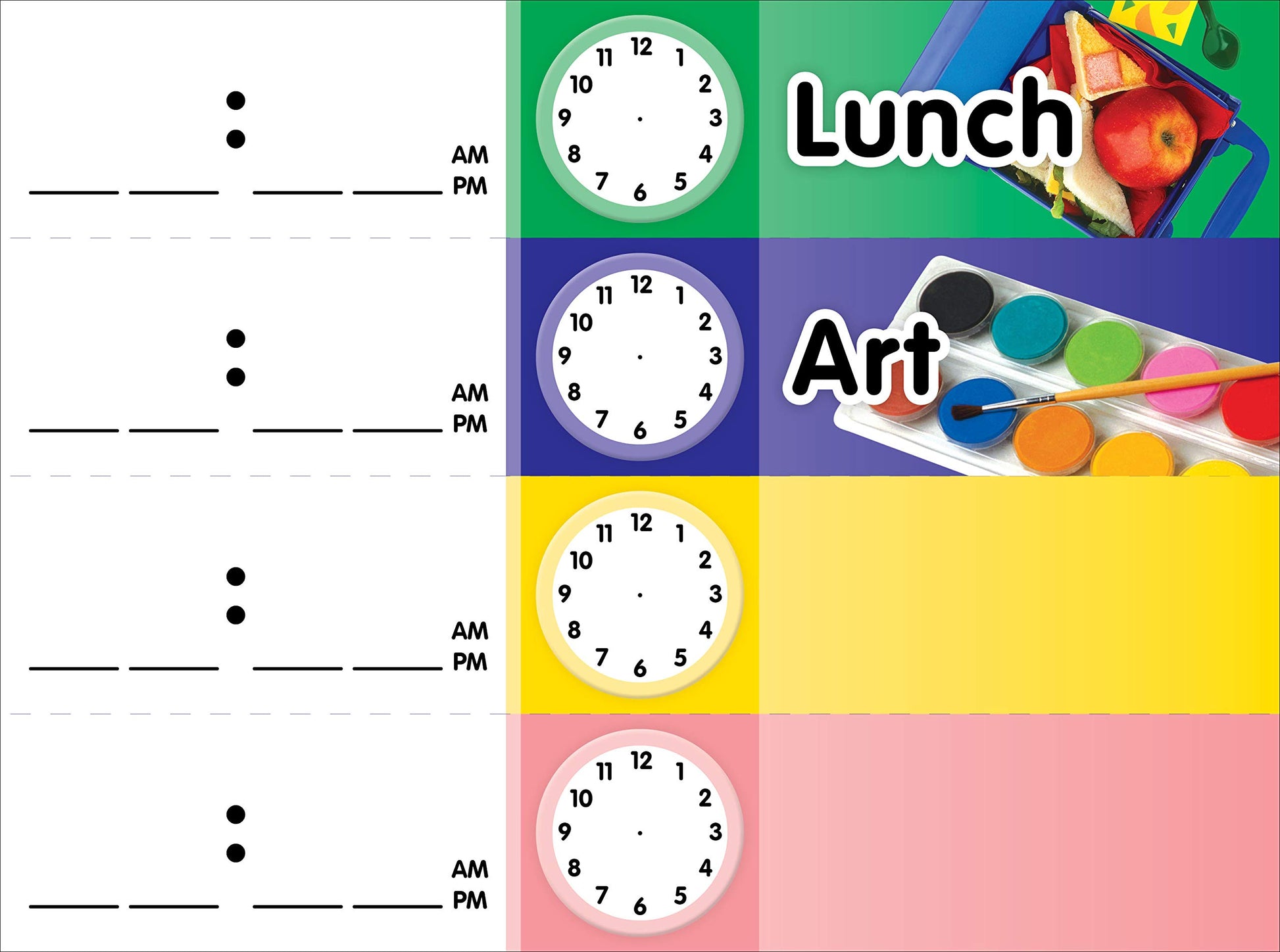 Daily Schedule Pocket Chart, Blue
