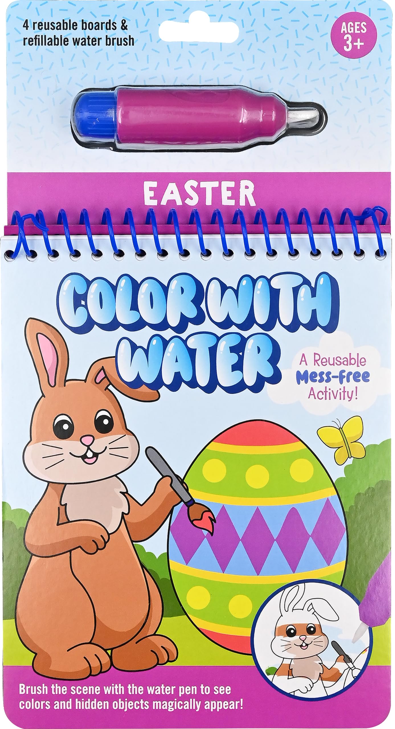 Color With Water - Easter (includes mess free water pen)