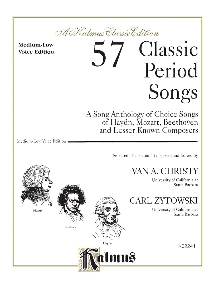 57 Classic Period Songs: Medium Low Voice, Comb Bound Book (Kalmus Edition)
