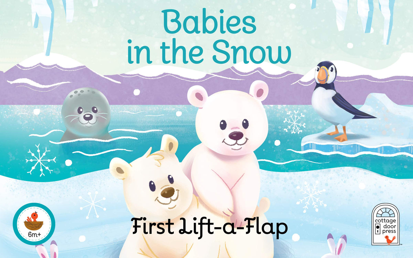 Babies in the Snow Gift Set: Includes Lift-A-Flap Board Book and Cuddly Plush Toy Friend for Birthdays, Baby Showers, Christmas and Easter Basket Stuffers Ages 0 - 4