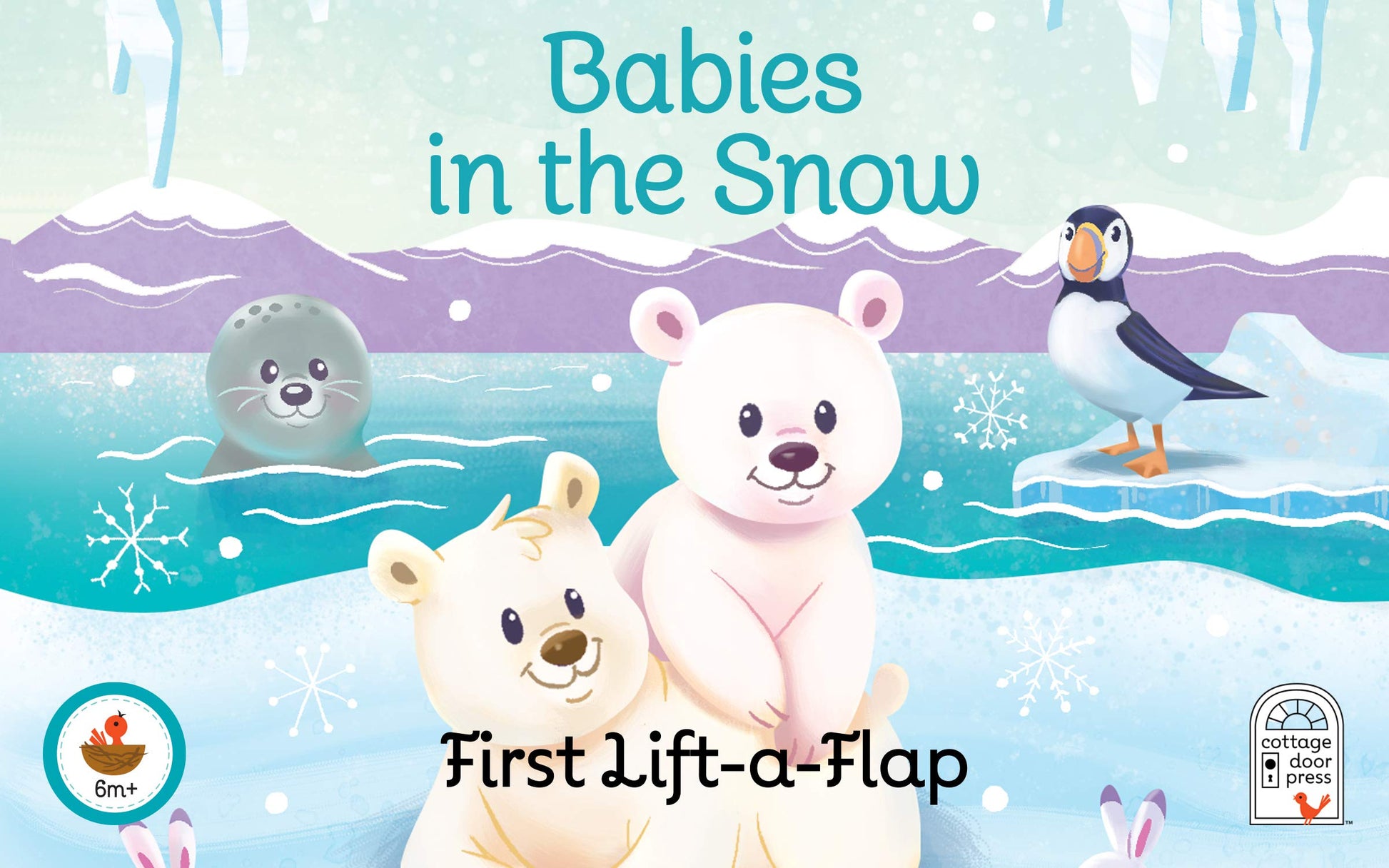 Babies in the Snow Gift Set: Includes Lift-A-Flap Board Book and Cuddly Plush Toy Friend for Birthdays, Baby Showers, Christmas and Easter Basket Stuffers Ages 0 - 4