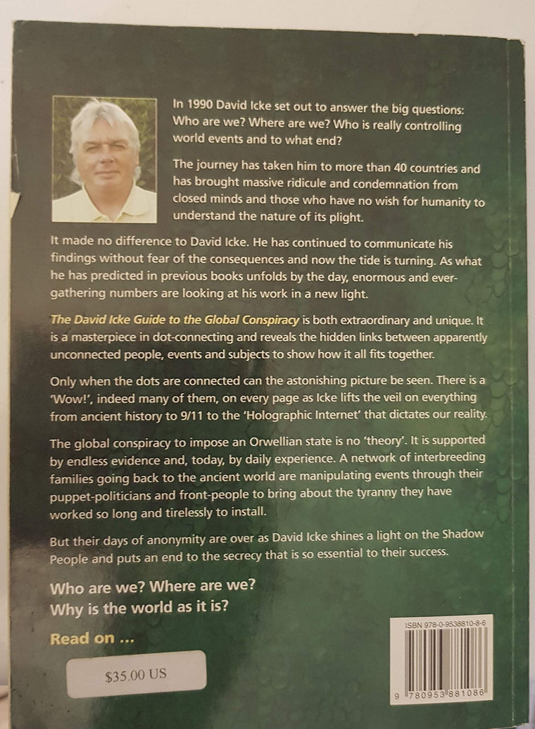 The David Icke Guide to the Global Conspiracy and How to End It — back cover