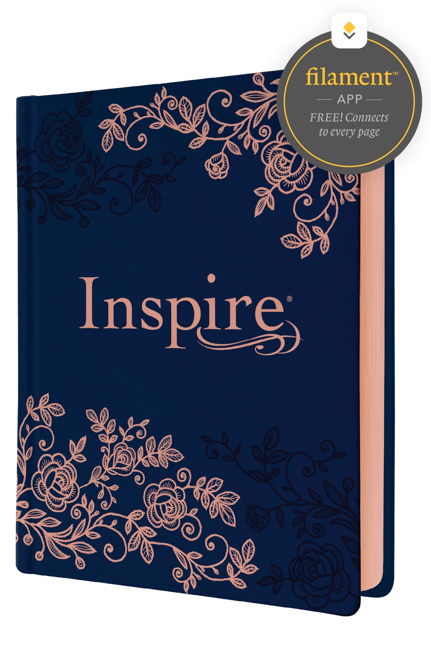 Inspire Bible NLT, Filament Enabled (Hardcover LeatherLike, Navy)