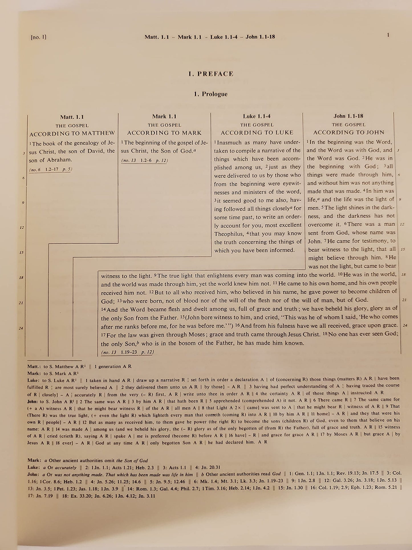 Synopsis of the Four Gospels by Kurt Aland