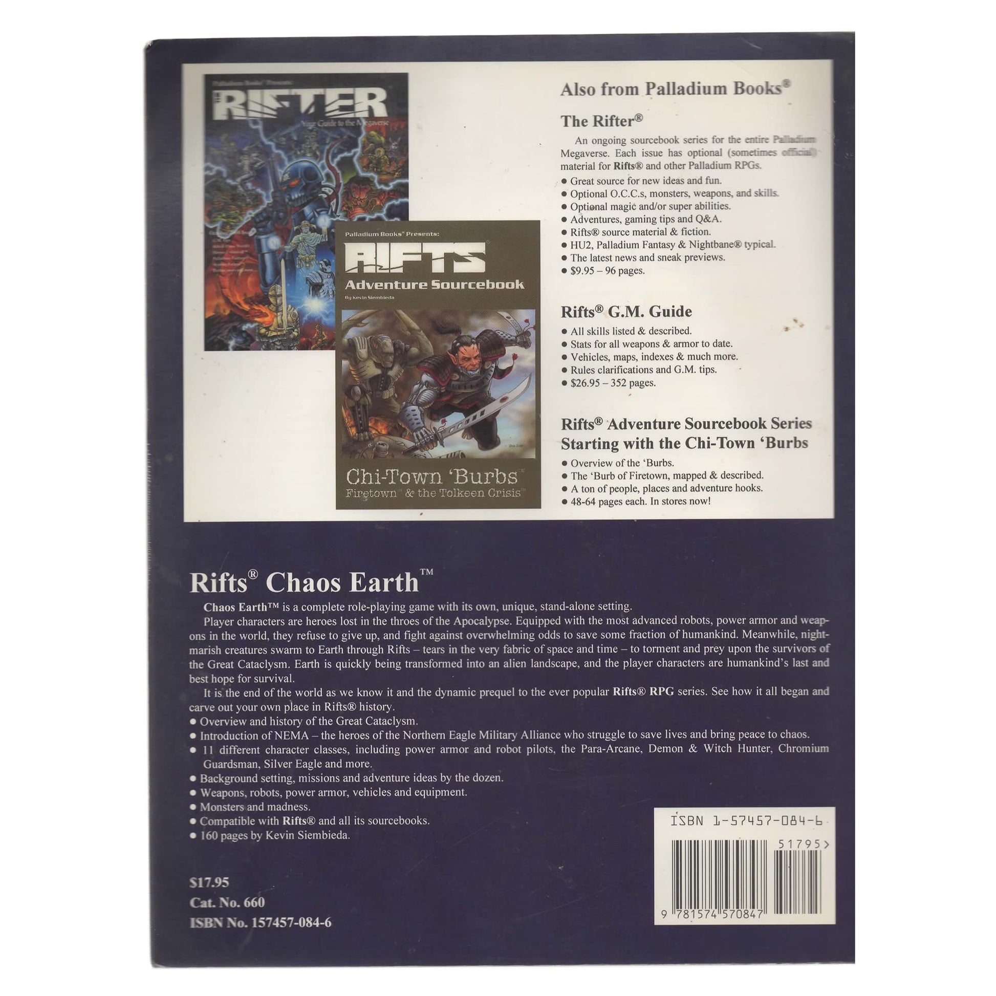 Rifts Chaos Earth: A Complete Role Playing Game