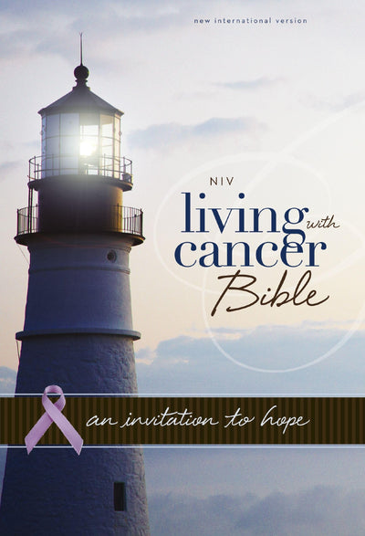 NIV, Living With Cancer Bible, Leathersoft, Navy/Brown: An Invitation to Hope