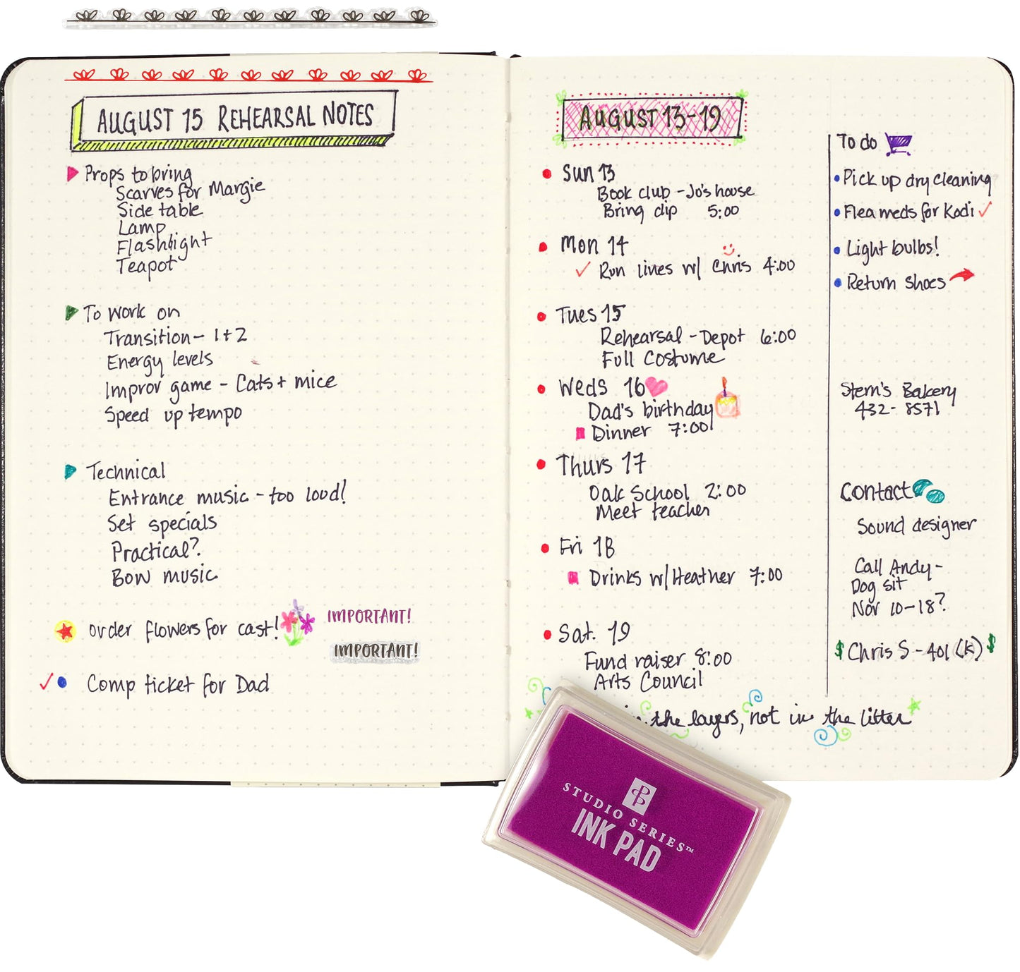Dot Journaling Clear Stamp Set (60 Individual Stamps)