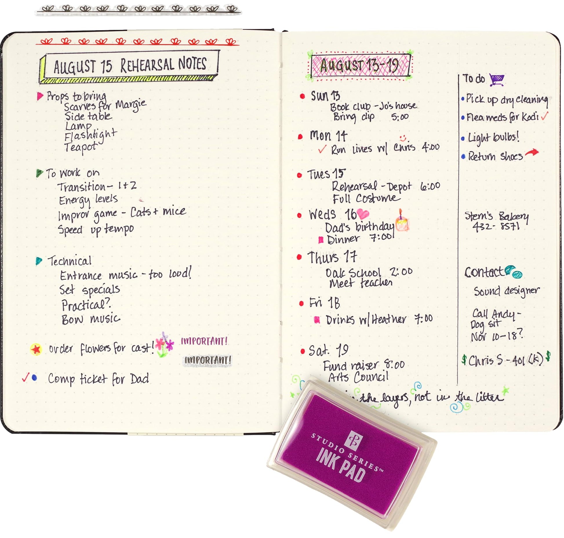 Dot Journaling Clear Stamp Set (60 Individual Stamps)
