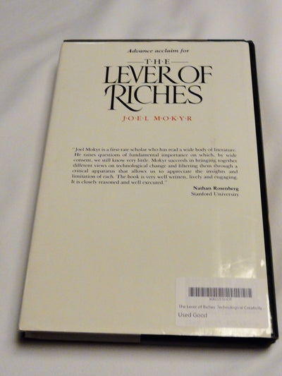 The Lever of Riches: Technological Creativity and Economic P