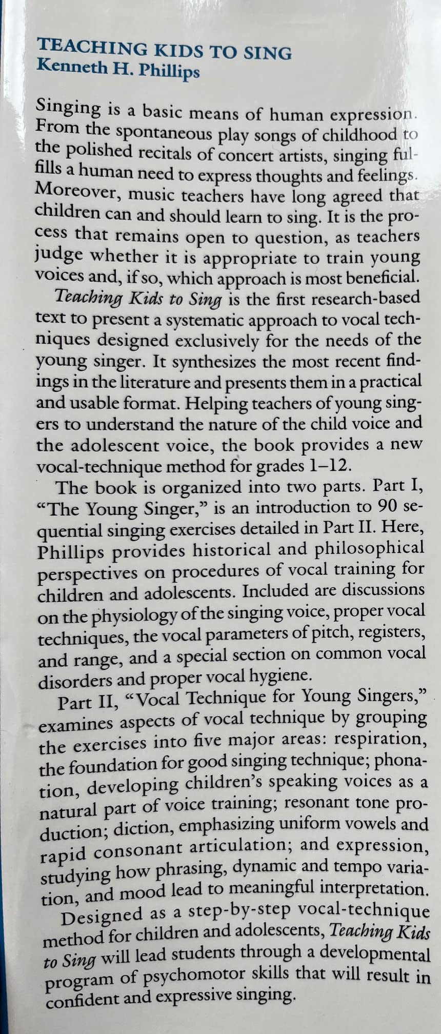 Teaching Kids to Sing by Phillips, Kenneth H.