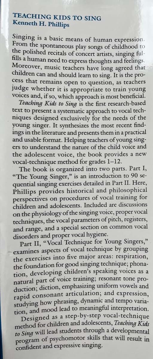 Teaching Kids to Sing by Phillips, Kenneth H.