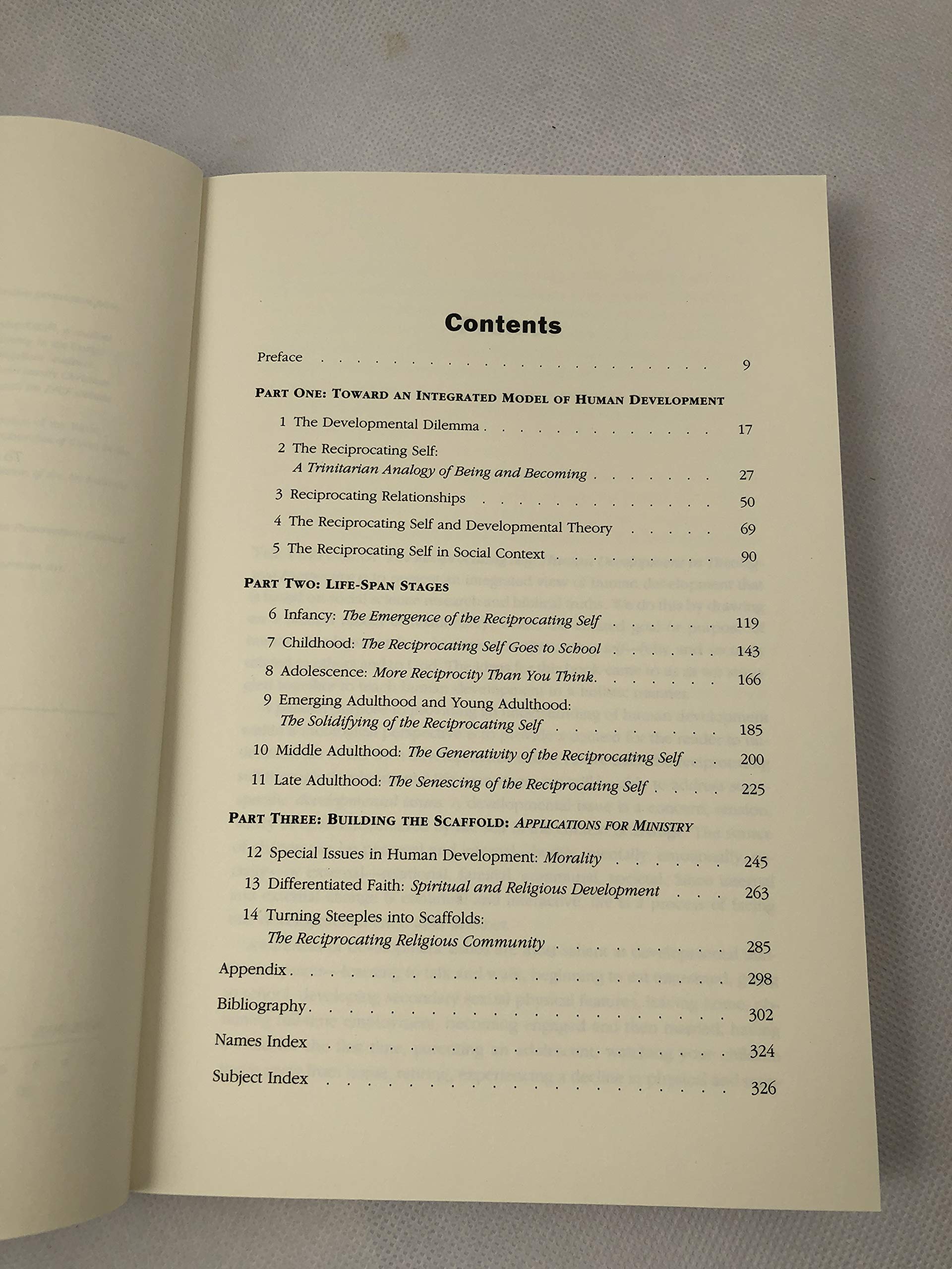The Reciprocating Self: Human Development in Theological Perspective