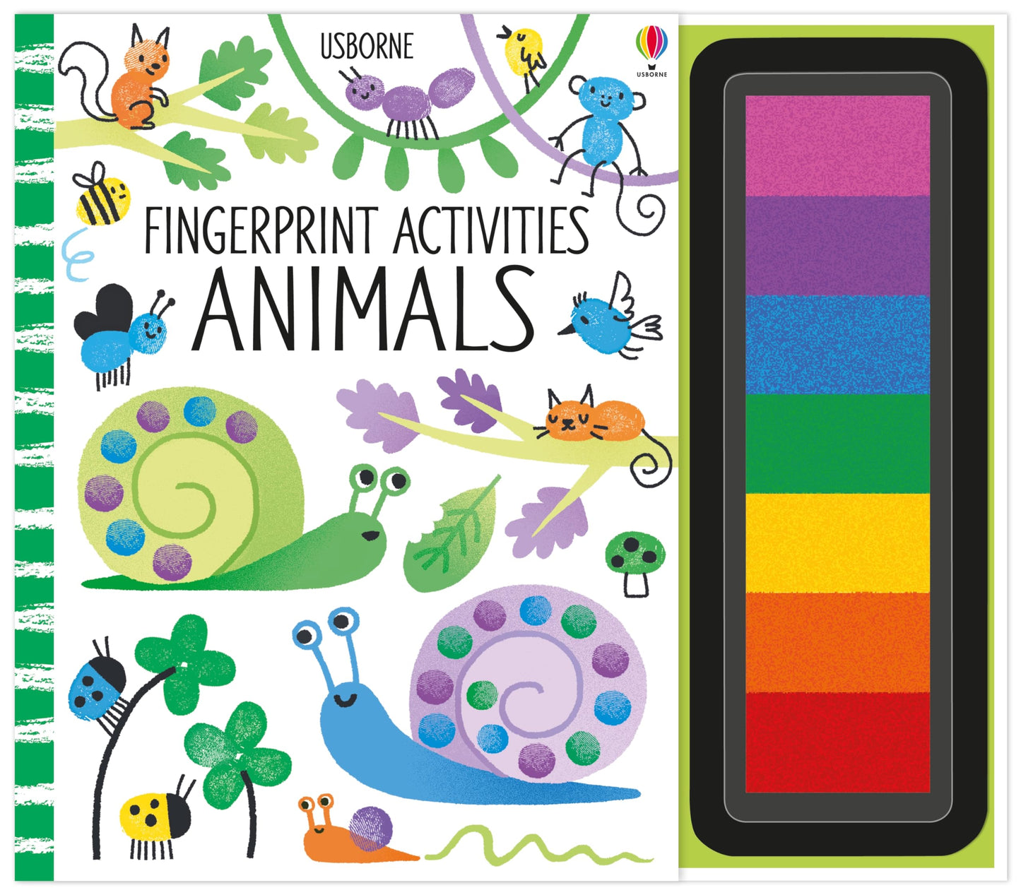 Fingerprint Activities Animals: A Creative Painting Book About Animal Art with Rainbow Inkpad for Children (Ages 6-9)