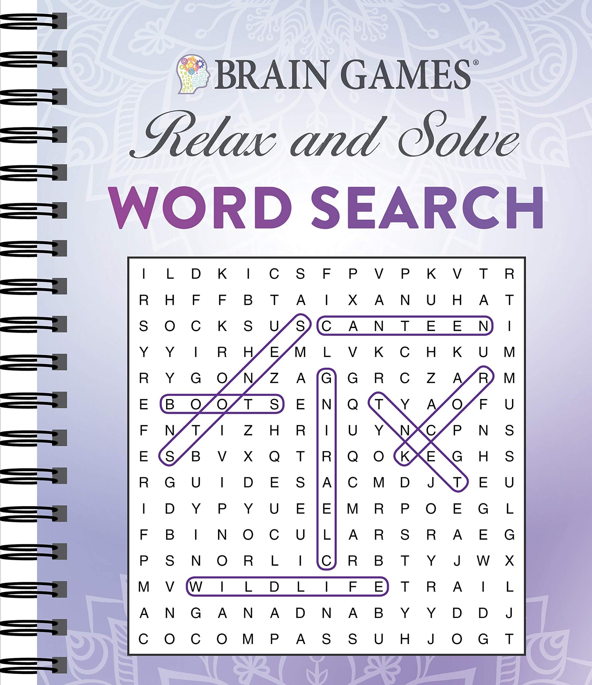 Brain Games - Relax and Solve: Word Search (Purple)