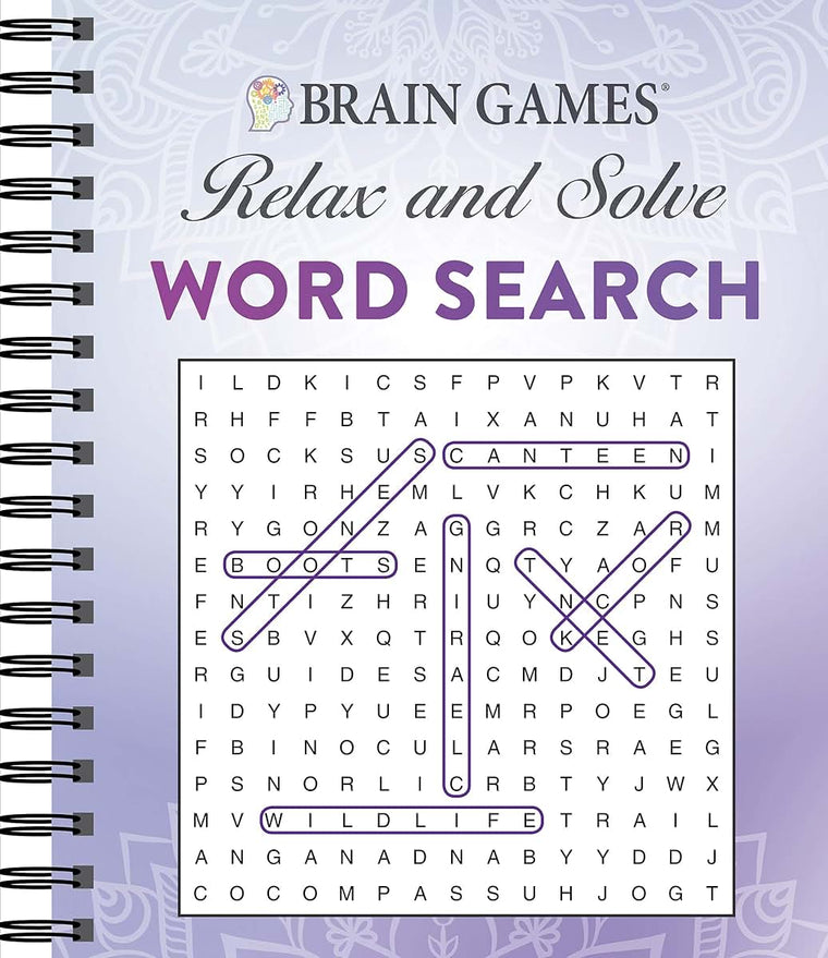 Brain Games - Relax and Solve: Word Search (Purple)