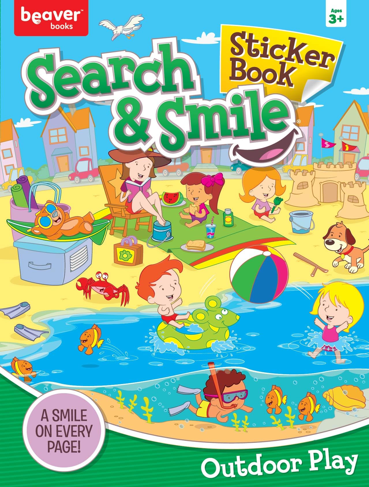 Search and Find Sticker Books for Kids Ages 3-5: Outdoor Play - Boost Learning with Hidden Pictures & 50+ Stickers!