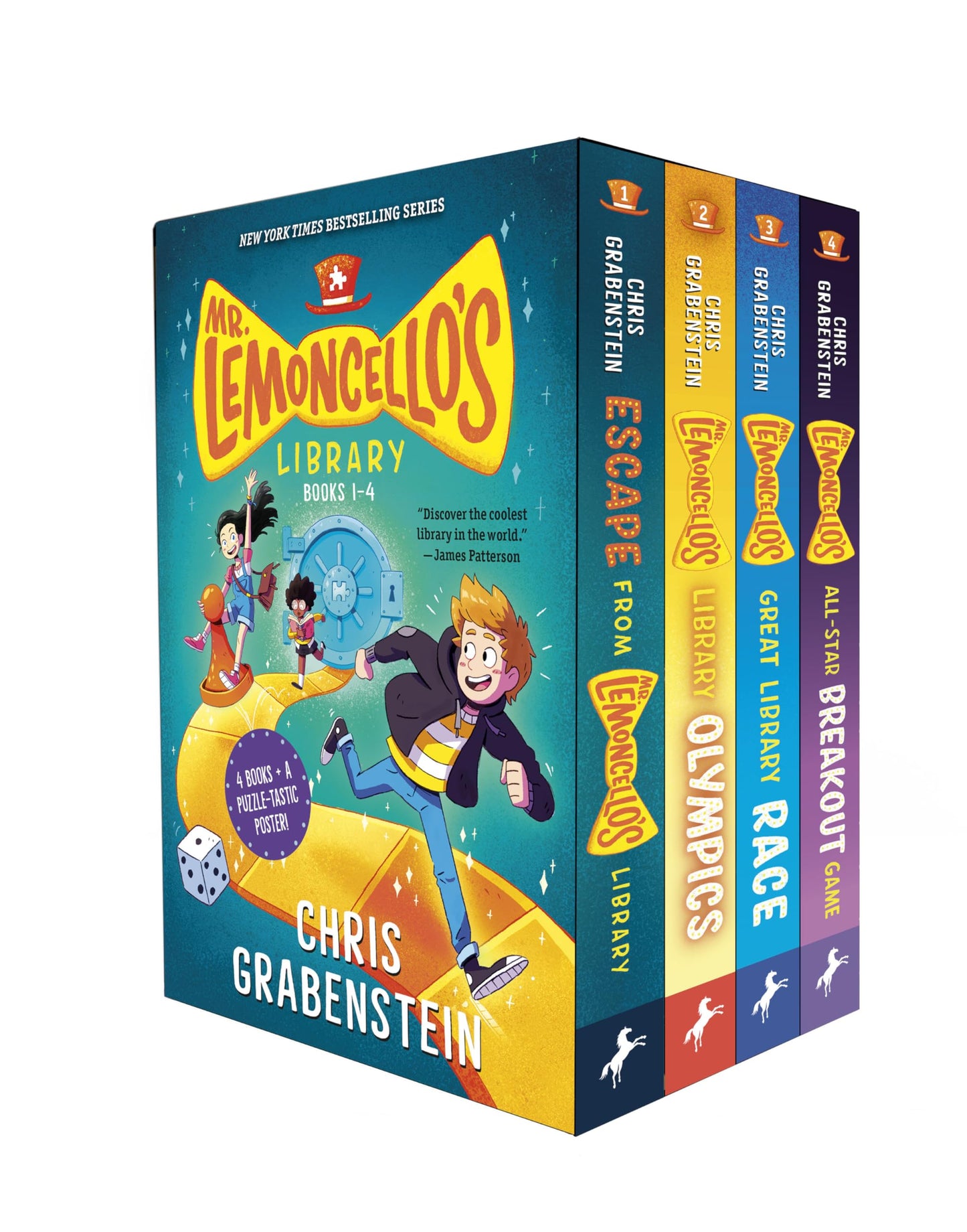 Mr. Lemoncello's Library Books 1-4 (Boxed Set) by Grabenstei