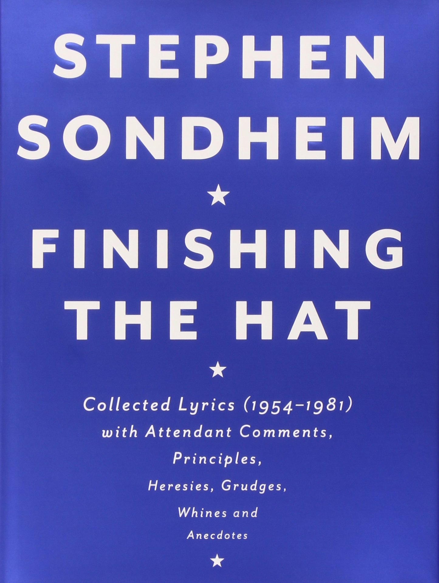 Hat Box: The Collected Lyrics of Stephen Sondheim Box Set