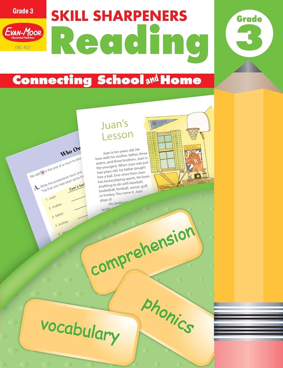 Skill Sharpeners: Reading, Grade 3 Workbook