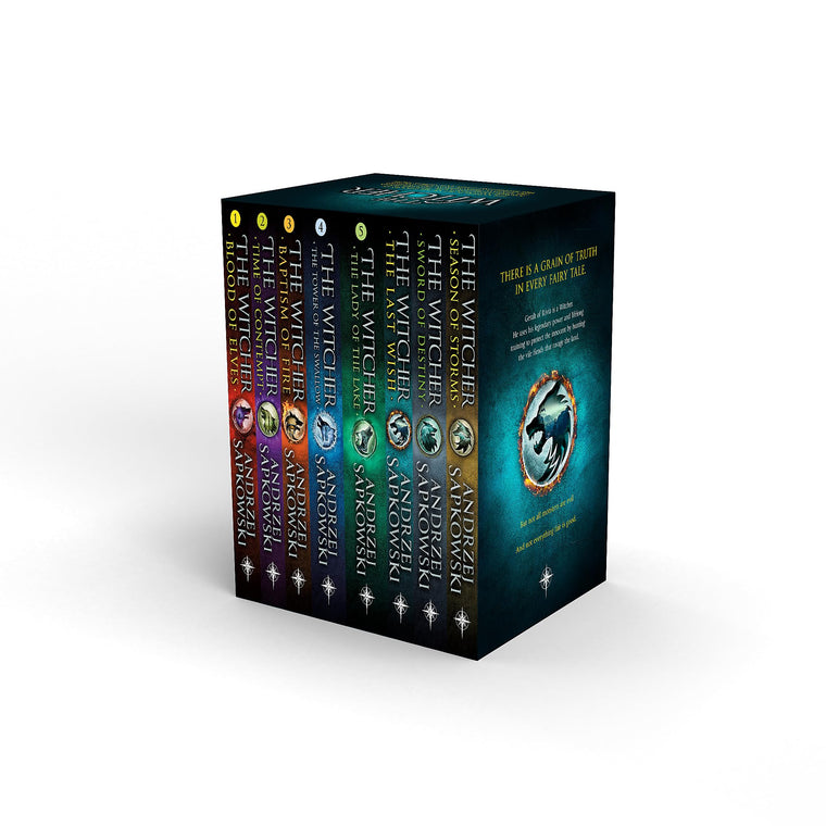 The Witcher Boxed Set: The Last Wish, Sword of Destiny, Blood of Elves, Time of Contempt, Baptism of Fire, The Tower of The Swallow, The Lady of the Lake, Season of Storms