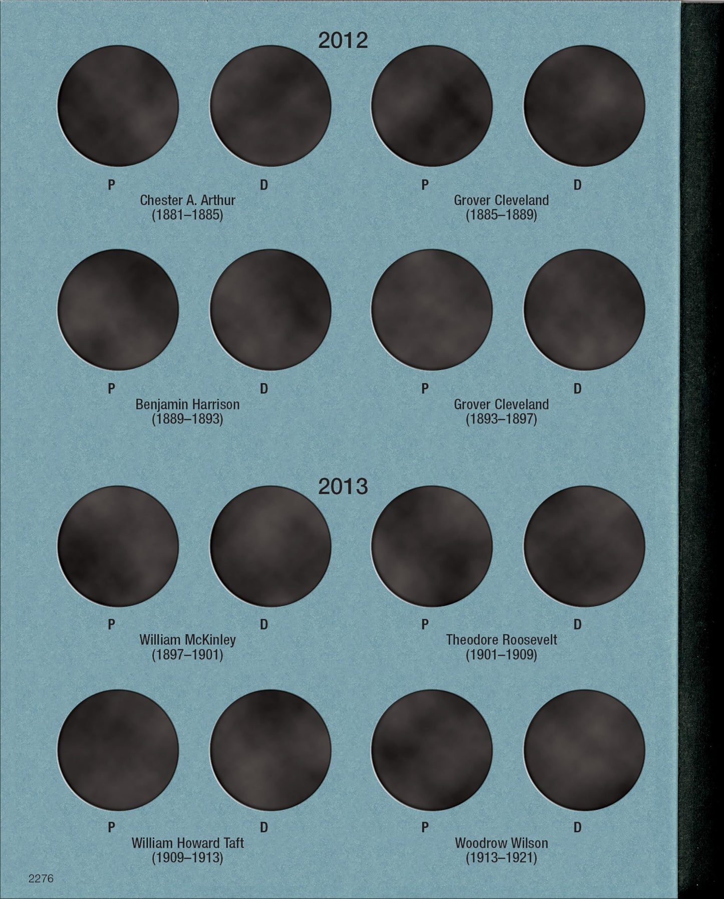 Official Whitman Coin Folder - Presidential Dollars Collection #2: 2012-2016