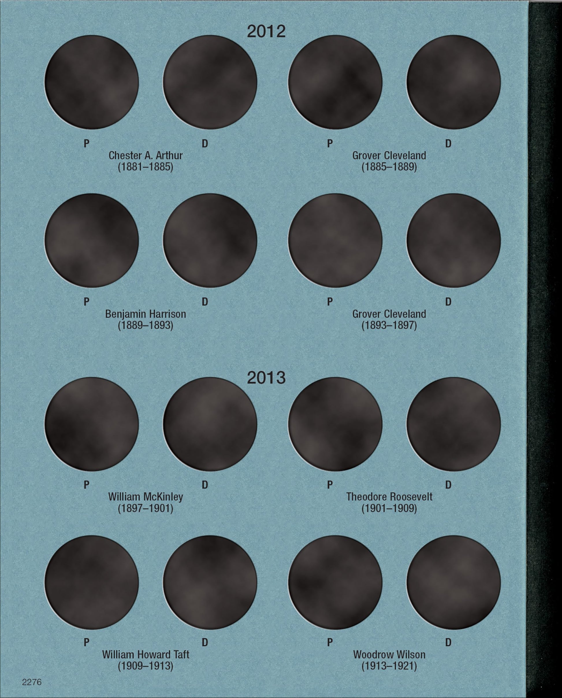 Official Whitman Coin Folder - Presidential Dollars Collection #2: 2012-2016