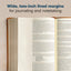 CSB Notetaking Bible, Large Print Edition, Camel LeatherTouch, Black Letter, Wide Margins, Journaling Space, Single-Column, Reading Plan, Easy-to-Read Bible Serif Type
