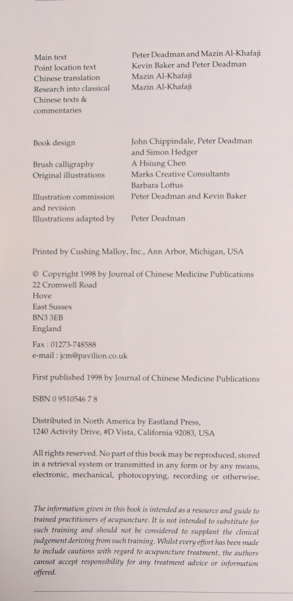 A Manual of Acupuncture