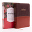 NKJV, The Woman's Study Bible, Leathersoft, Brown/Burgundy, Red Letter, Full-Color Edition, Thumb Indexed: Receiving God's Truth for Balance, Hope, and Transformation