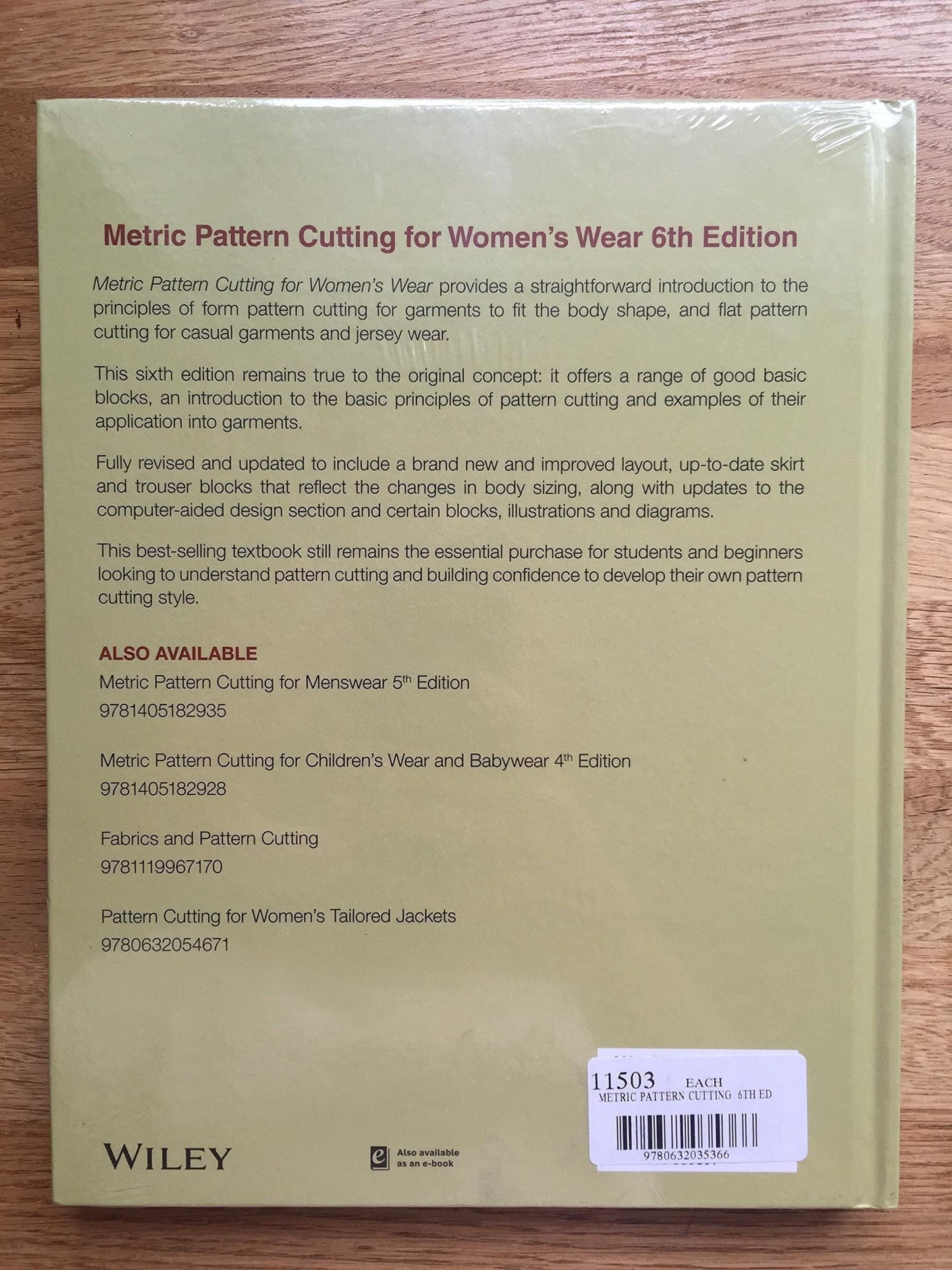 Metric Pattern Cutting for Women's Wear
