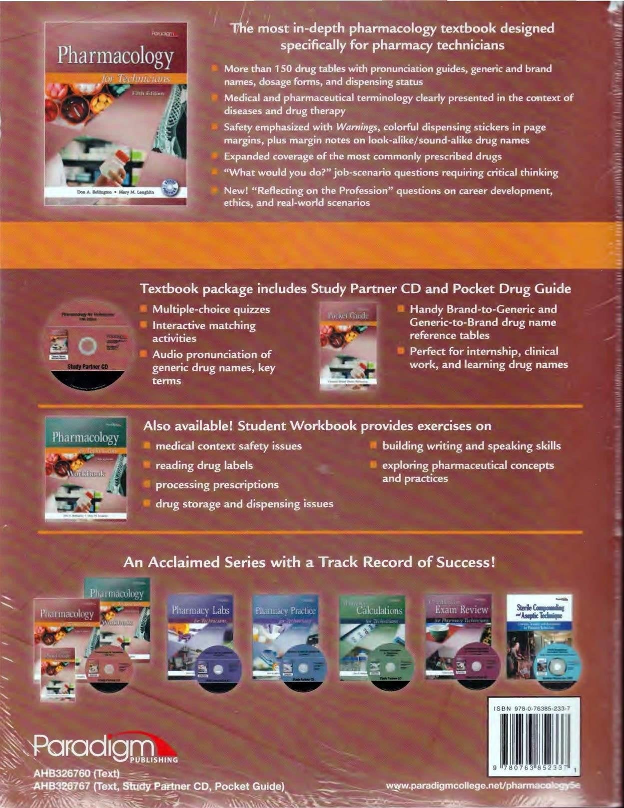 Pharmacology for Technicians