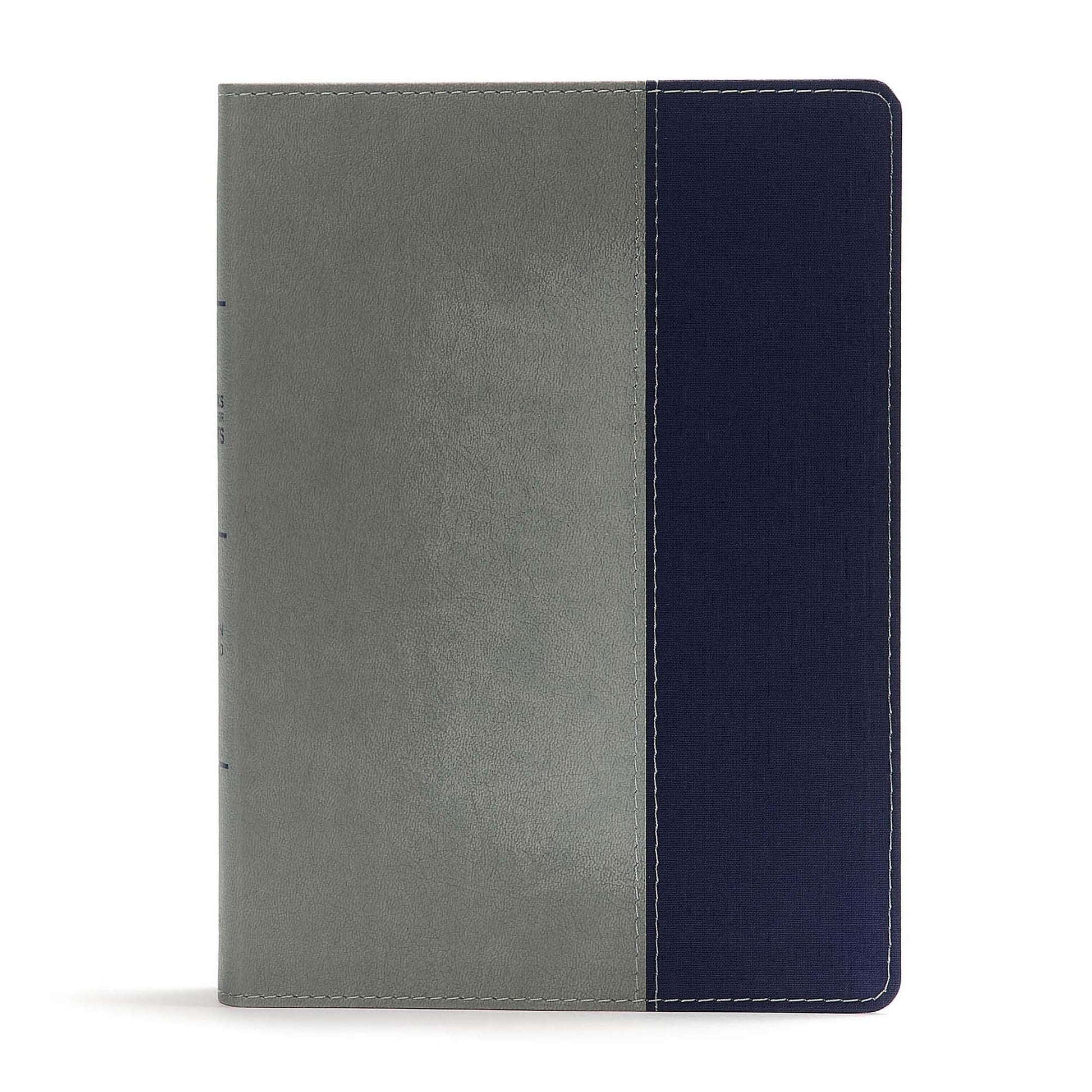 CSB Apologetics Study Bible for Students, Gray/Navy LeatherTouch, Black Letter, Defend Your Faith, Study Notes and Commentary, Articles, Profiles, Easy-to-Read Bible Serif Type