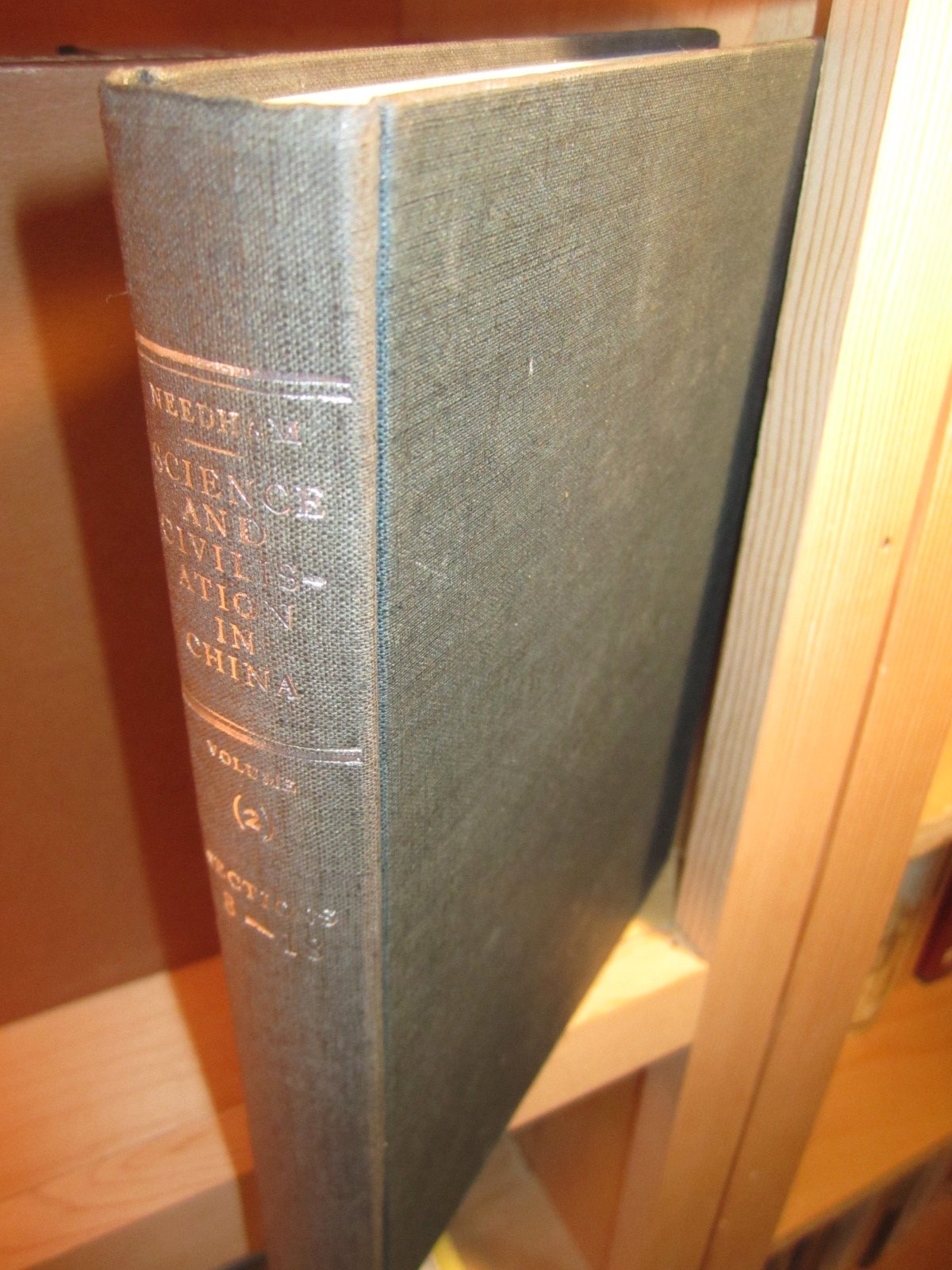 Science and Civilisation in China, Vol. 2, History of Scientific Thought