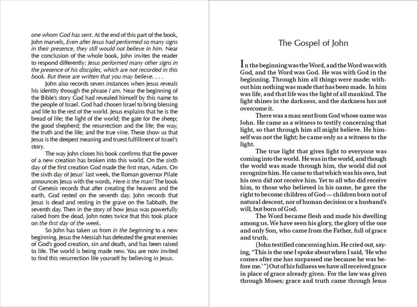 NIV, The Story of God, Gospel of John, Reader's Edition, Paperback