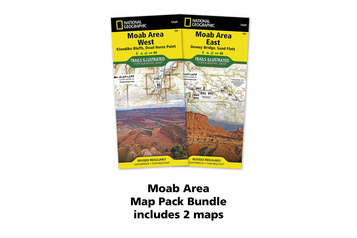 Moab Area [Map Pack Bundle] (National Geographic Trails Illustrated Map)