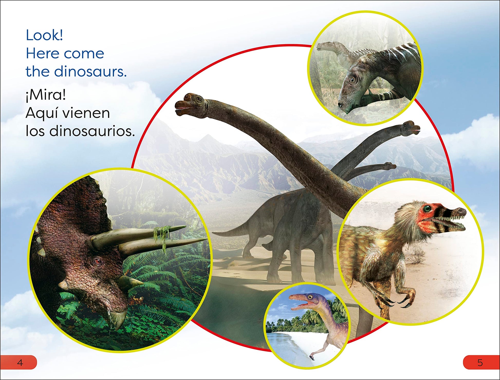 DK Super Readers Pre-Level English-Spanish Bilingual Meet the Dinosaurs - Conoce los dinosaurios