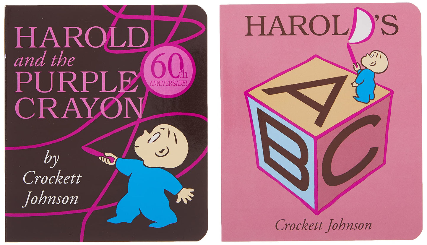 Harold and the Purple Crayon 2-Book Box Set (Board Books)