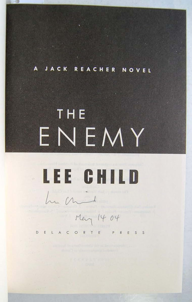 The Enemy (Jack Reacher, No. 8) by Child, Lee